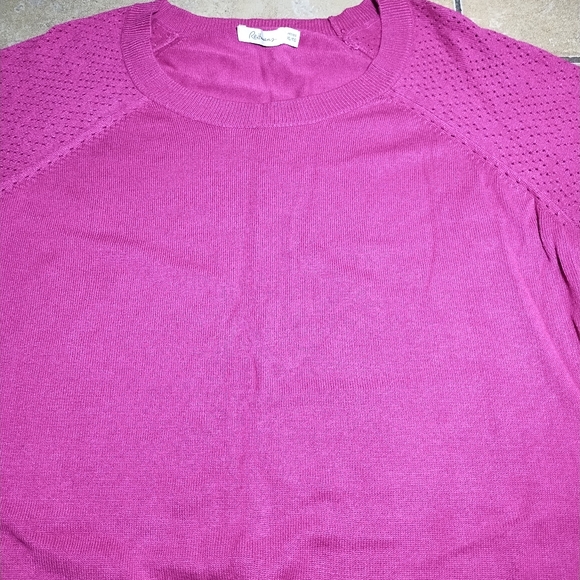 Reitmans Fushia Pink Knit Sweater Size XLP - Picture 5 of 11
